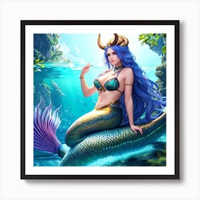 Mermaid 10 Art Print