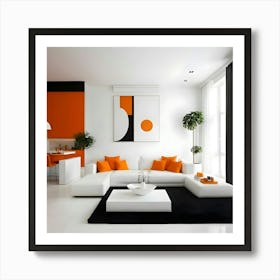 Modern Living Room 1 Art Print