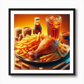 Chicken Food Restaurant30 Art Print