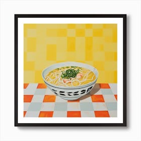 Pho Noodle Soup Yellow 2 Art Print