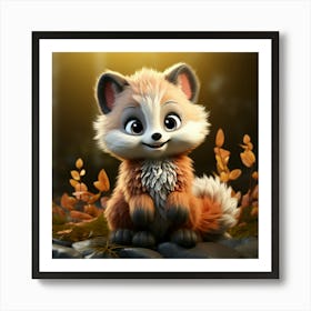 Cute Fox 57 Art Print