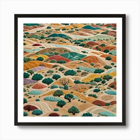 Desert Landscape 1 Art Print