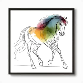 Creative Horse Visual 11 Art Print