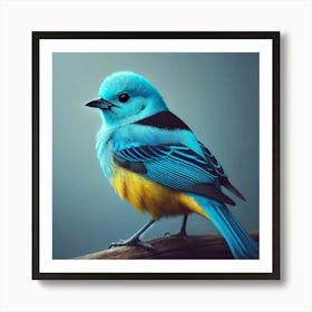 Blue Bird 4 Art Print