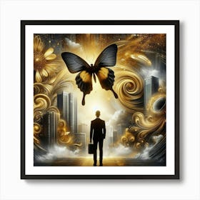 Butterfly In The Sky 14 Art Print