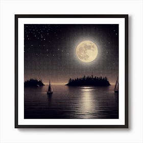 Full Moon Art Print