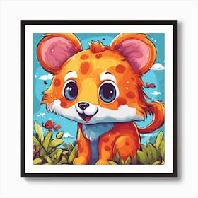 Cute Cheetah 1 Art Print