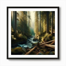 Forest Stream 5 Art Print