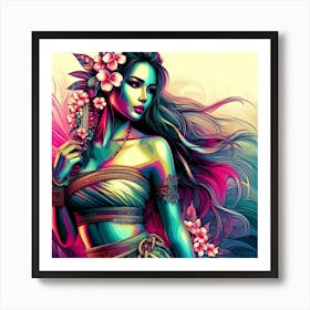 Exotic Beauty Artwork 44 Art Print