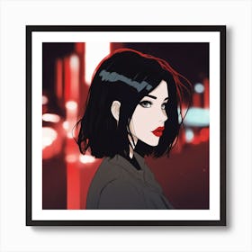 Anime Girl 2 Art Print