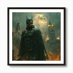 Batman In The City Art Print