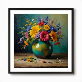 Flowers In A Vase 1 Art Print