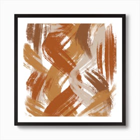 Abstract Brushstrokes 1 Art Print