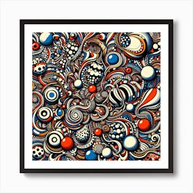 Abstract Psychedelic Painting Art Print