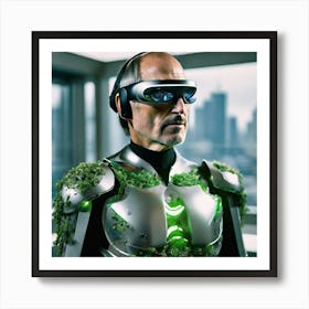 Man In A Green Suit Art Print