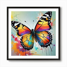 Butterfly Painting 138 Art Print