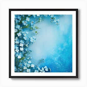 Forget Me Not Flowers 5 Art Print