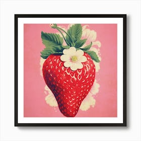 Strawberry Print Affiche