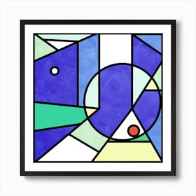 Urban Square Art Print