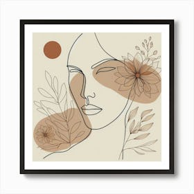 A woman's face 13 Art Print