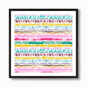 Garlands Tribal Square Poster