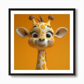 Cute Giraffe 12 Art Print