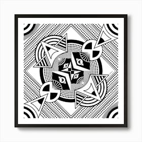 Abstract Tribal Pattern Art Print