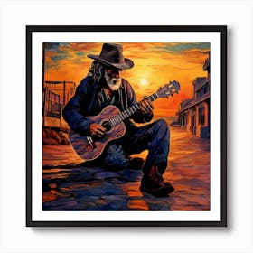 Acoustic Guitar 8 Art Print