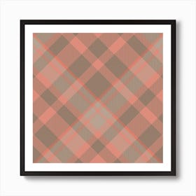 Tartan Scotland Seamless Plaid Pattern Vintage Check Color Square Geometric Texture Art Print