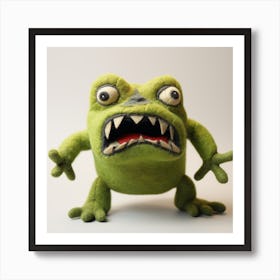 Angry Frog Art Print