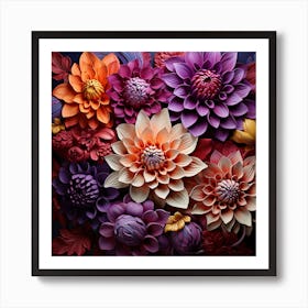 Paper Flowers 13 Art Print