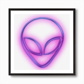 Alien Love Purple Art Print