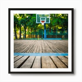 Basketball Court 9 Art Print