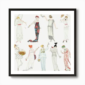 Victorian Fashions Art Print