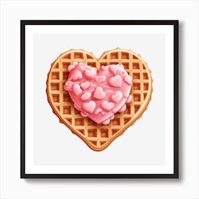 Heart Waffle 5 Art Print