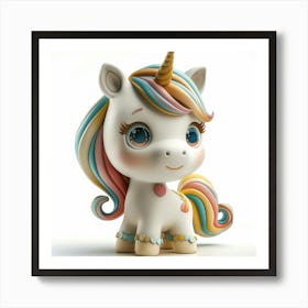 Unicorn Figurine 30 Art Print