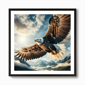 Bald Eagle In Flight 1 Art Print