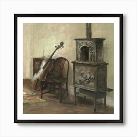 Room With A Piano 1 Art Print