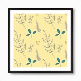 Leaf Pattern Art Print