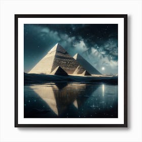 Pyramids Of Giza Art Print