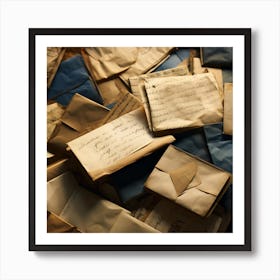 Old Letters 6 Art Print