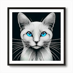 Creative Feline Cat Artwork 91 Art Print