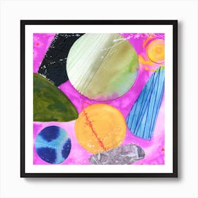 Watercolor Planets N.o 8 Art Print