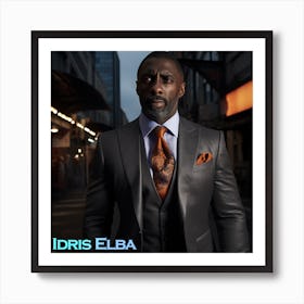 Idris Elba 1 Art Print