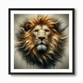 Lion Head 10 Art Print