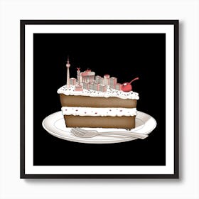 Hungry for Travels Slice of Berlin Art Print