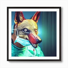 Doctor Wolf Art Print