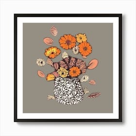 Flowers In A Vase Wall Decor Art Print