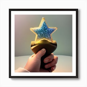 Person Holding A Star Art Print