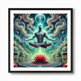 Meditative Man Art Print